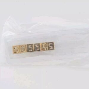 New Fire Mountain Bead Co Jill Wiseman jewelry slide lock Number 5pc Silve Tone